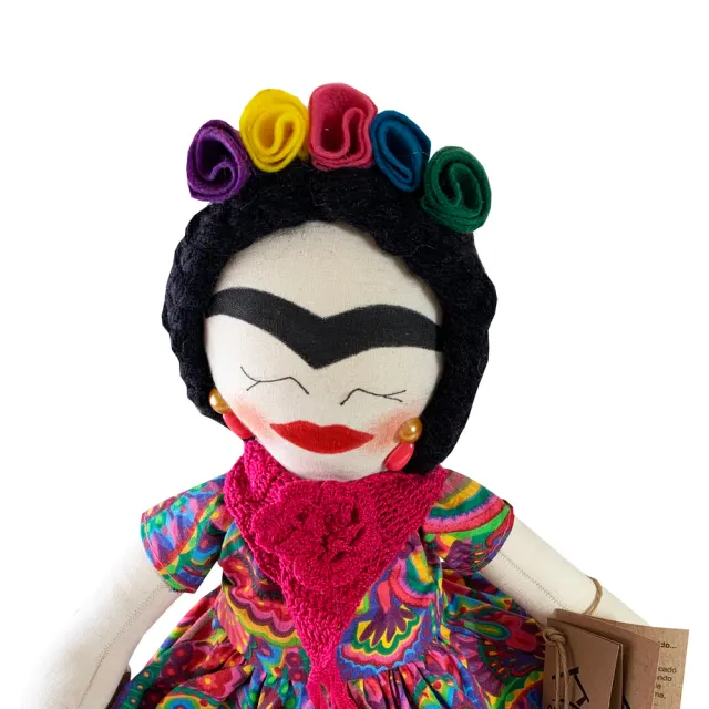 Boneca de pano Frida Kahlo