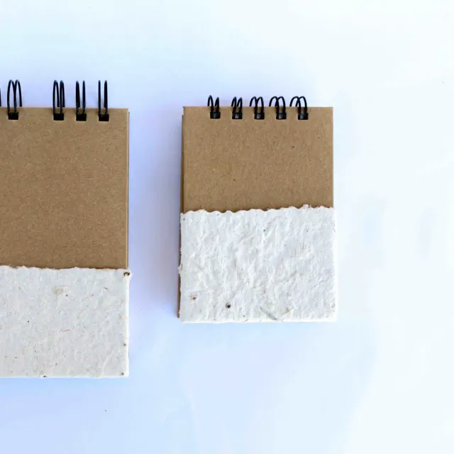 Kit com 2 blocos de notas artesanais – bituca de cigarro