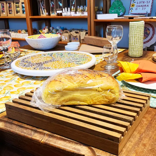 Tabua de pão migalheira