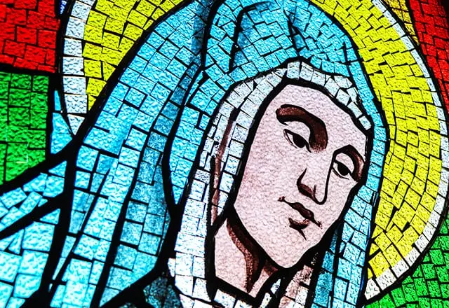 VITRAL VIRGEM MARIA