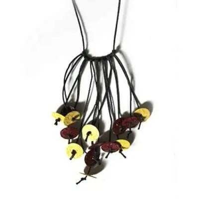 colar amarelo artesanal
