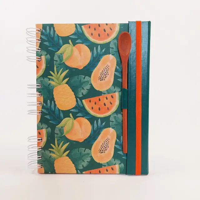 caderno de receitas capa artesanal